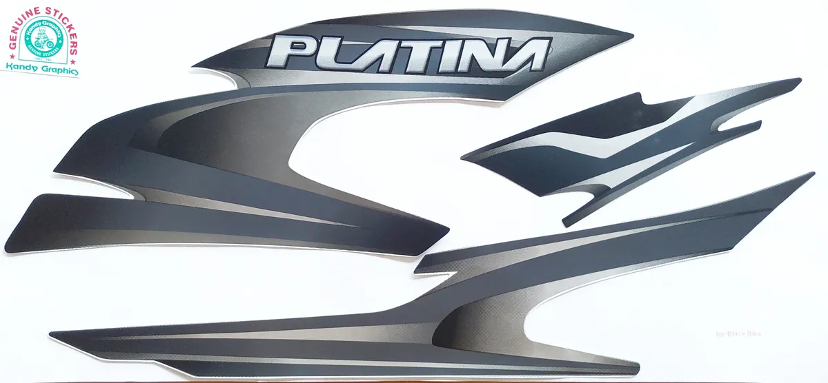 Bajaj Platina 100 New (Silver) — PLATINA sticker, Sri Lanka